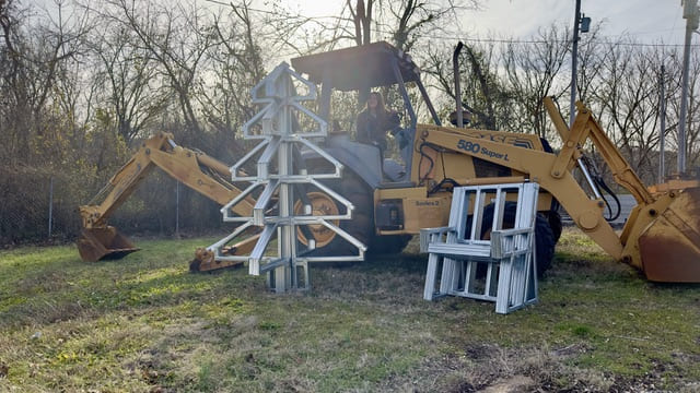 Custom metal sculpture fabrication