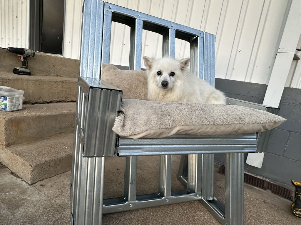 Custom metal chair design