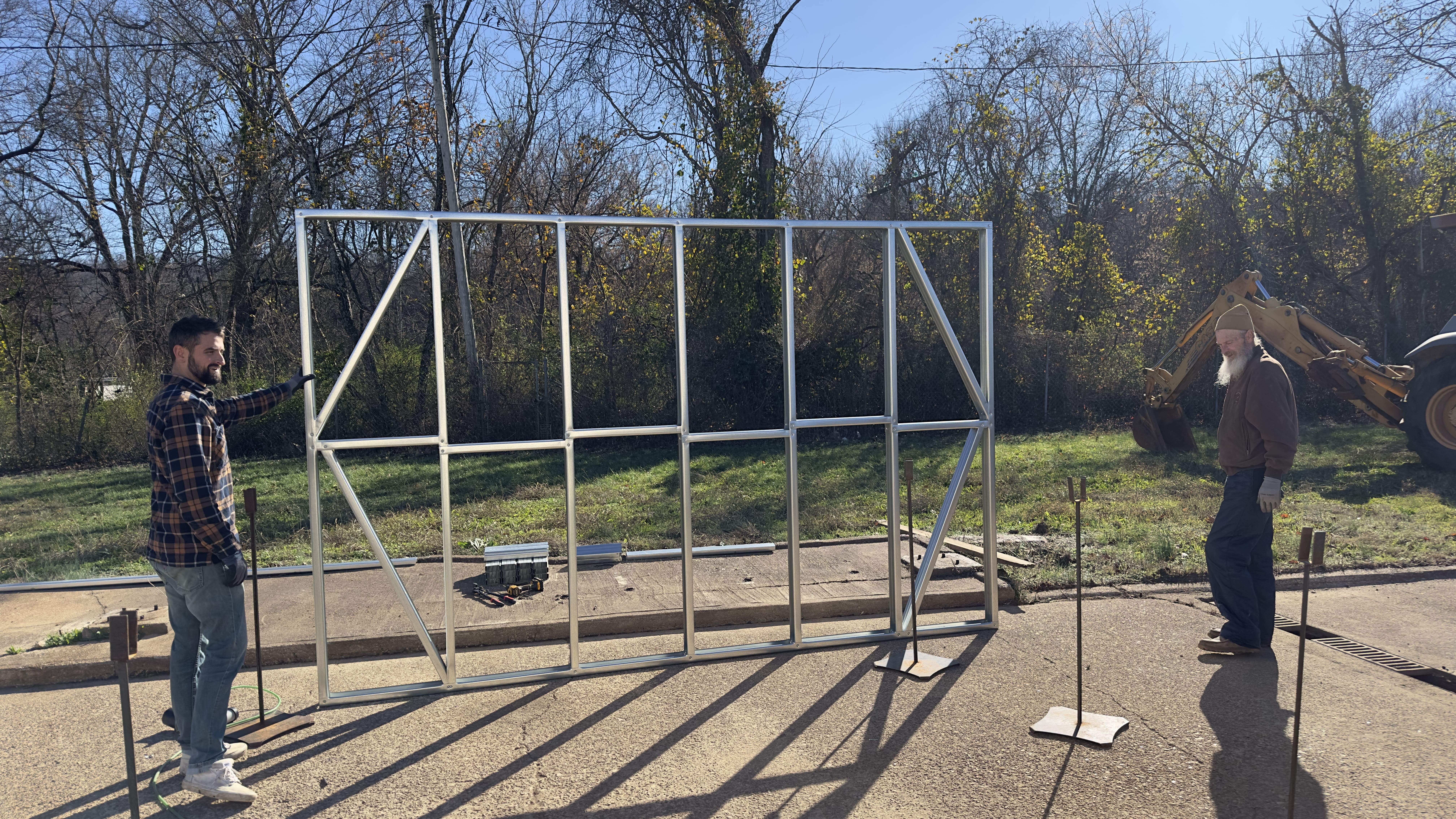 Metal wall panel construction